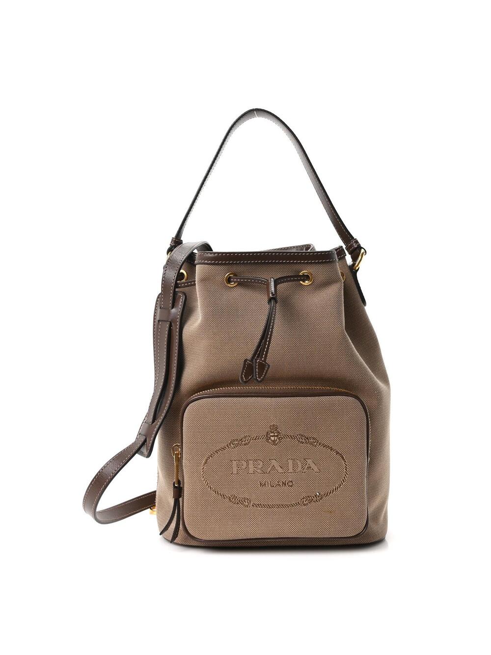 Prada Jacquard Logo Mini Bucket #345631P99B